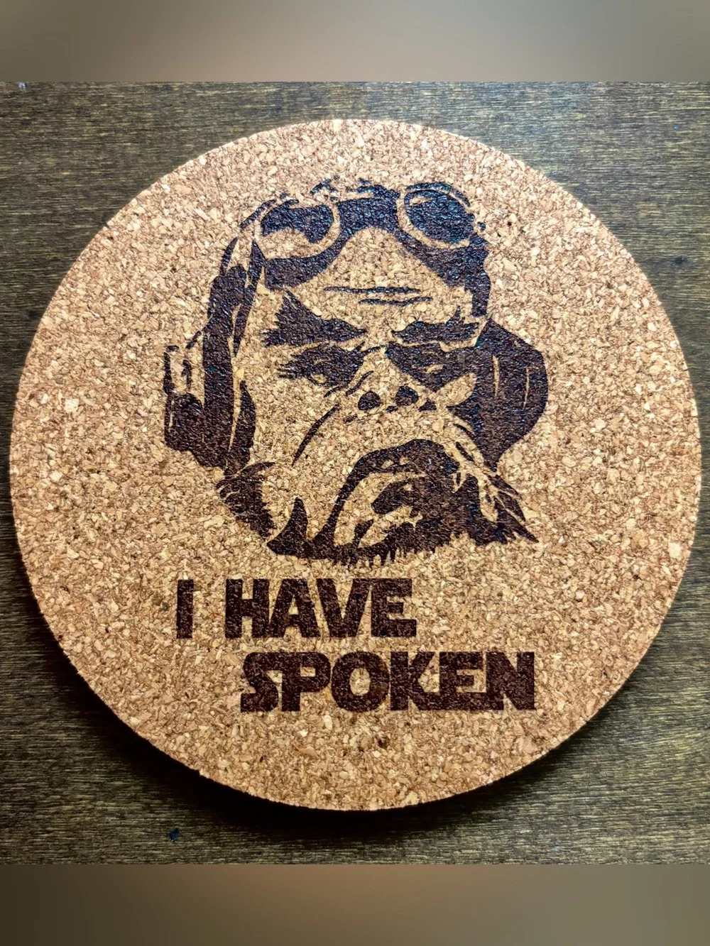 Star Wars I Have Spoken Laser Engraved Cork Coaster #2